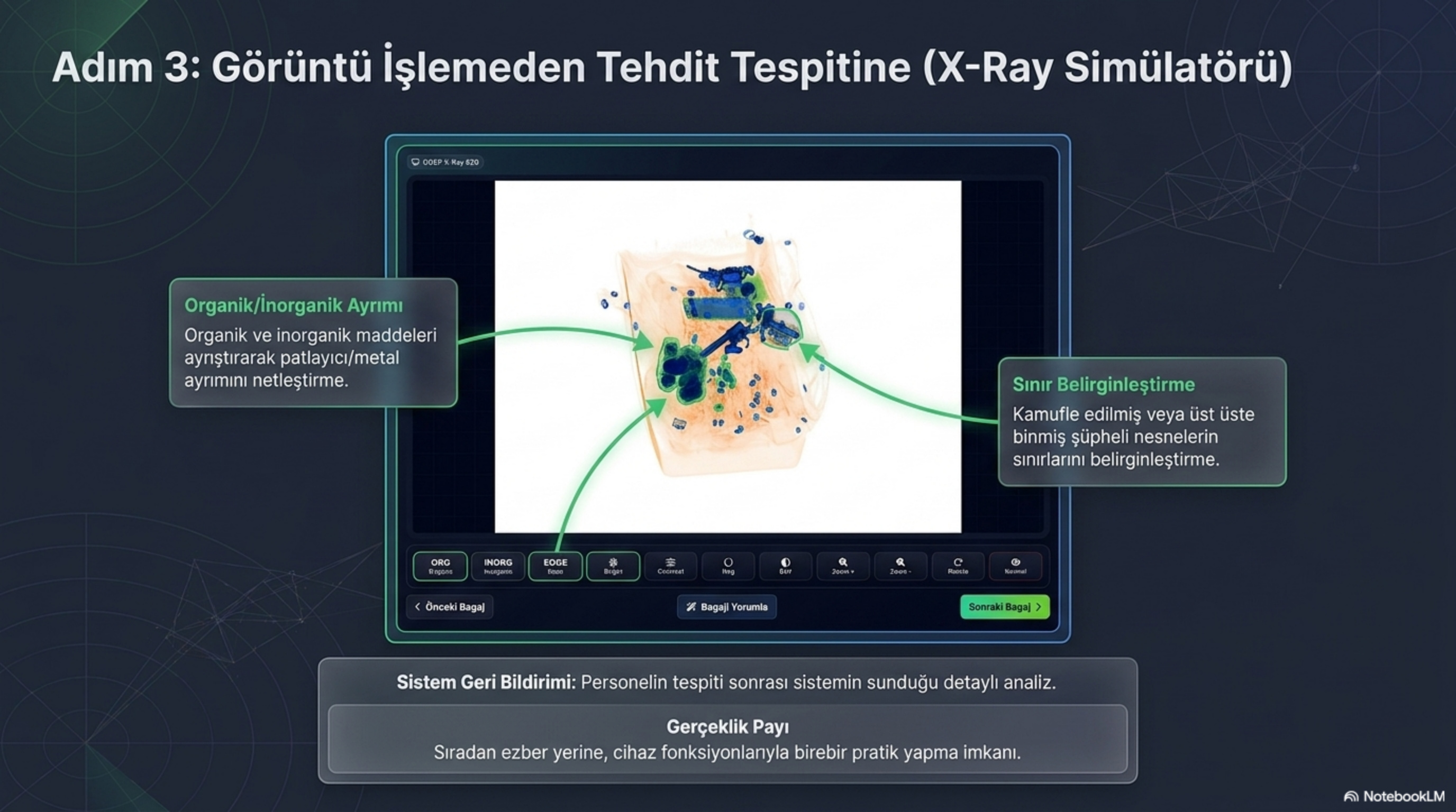 OGEP X-Ray simülatörü ekranı